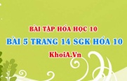 Bài 5 trang 14 SGK Hóa 10: Số khối, Số hiệu nguyên tử, nguyên tử khối trung bình